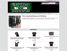 Tablet Screenshot of livingdeadmuseum.com